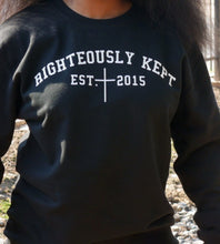 Load image into Gallery viewer, &quot;Proverbs 3:6&quot; University Sweatshirt (black)
