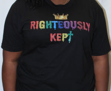Load image into Gallery viewer, &quot;Rainbow drip&quot; T-shirt (black)
