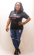 Load image into Gallery viewer, &quot;Pink drip&quot; T-shirt (black)

