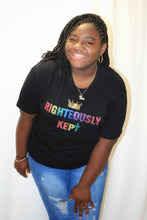 Load image into Gallery viewer, &quot;Rainbow drip&quot; T-shirt (black)
